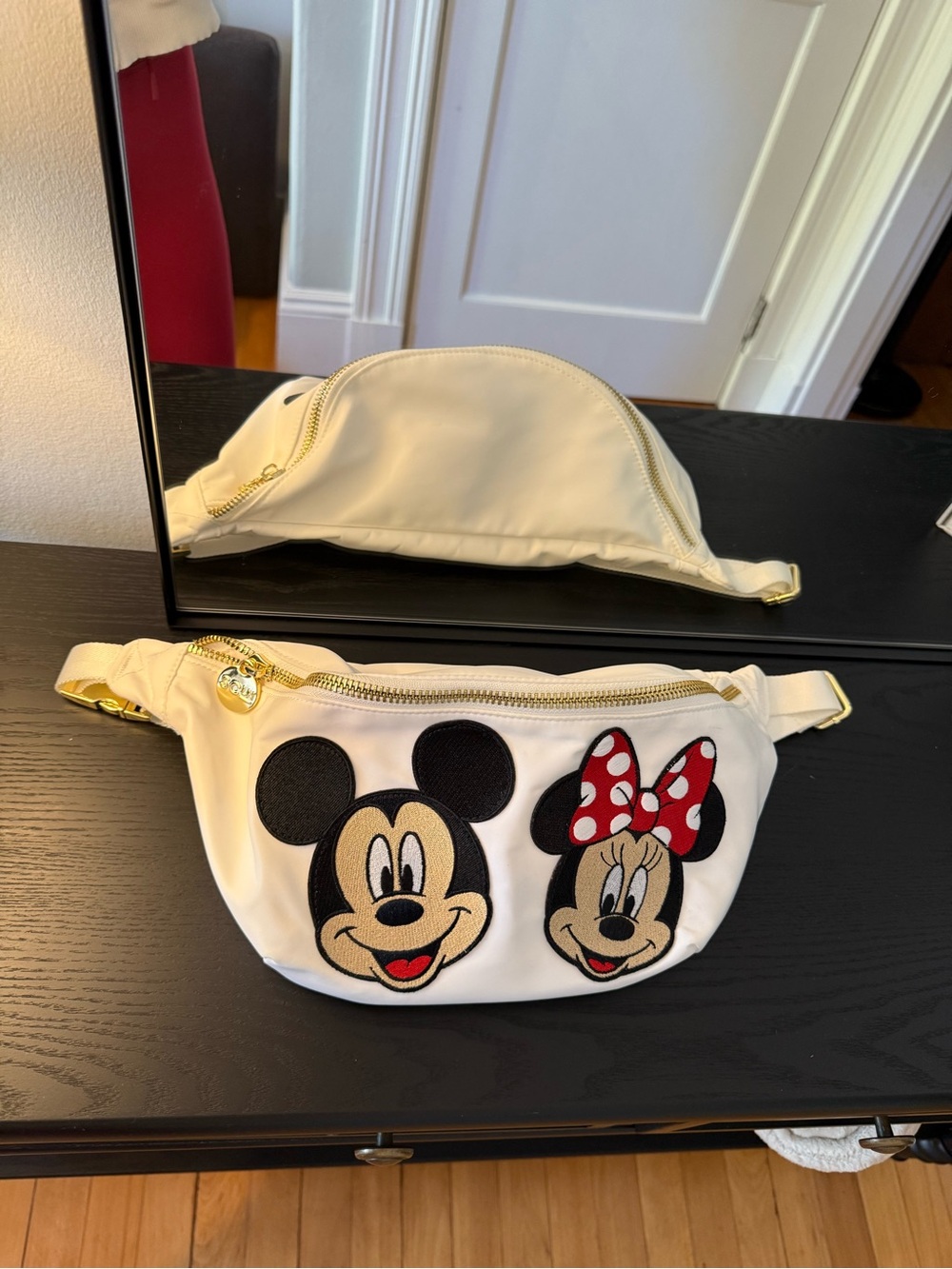 Stoney Clover Jumbo Fanny Pack with Disney Patches with Adjustable Waistband